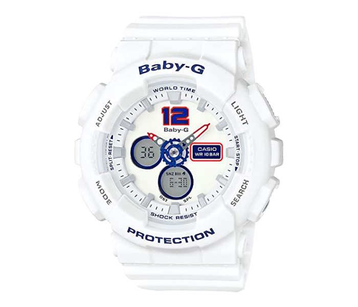 Casio BA-120-7BDR Baby-G Analog-Digital Watch for Women - White - Zoom Image 1