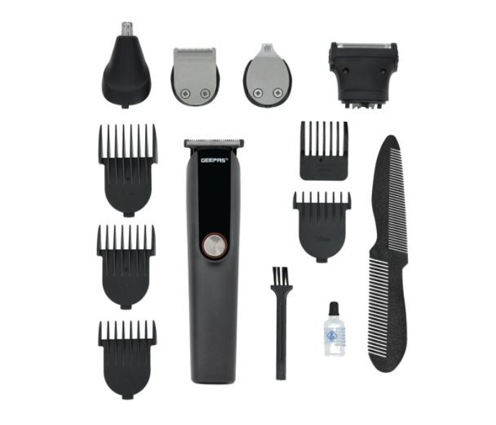 Geepas GTR56048 Digital Rechargeable 11-in-1 Grooming Kit - Black - Zoom Image 6