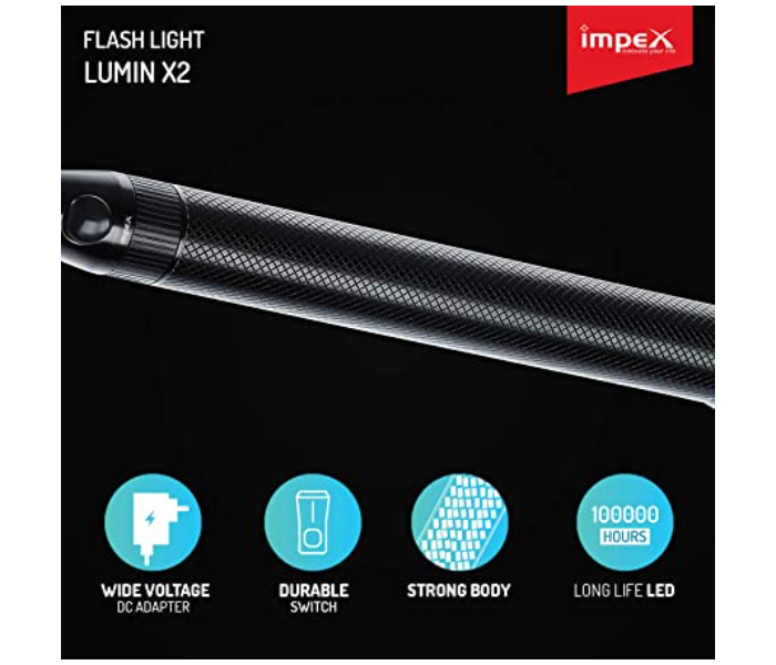 Impex LUMIN X2 Flash Light - Black - Zoom Image 2