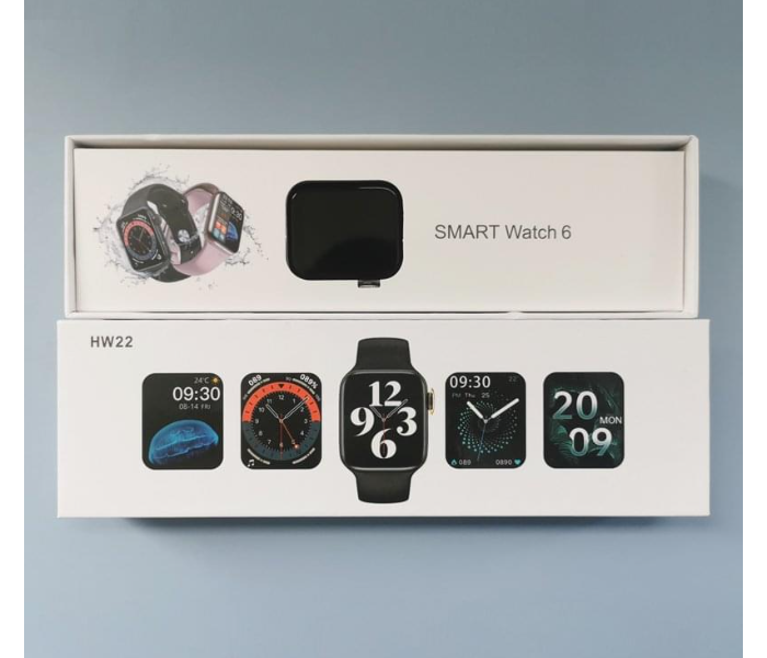 HW22 Series 6 Smart Watch - Black - Zoom Image 1