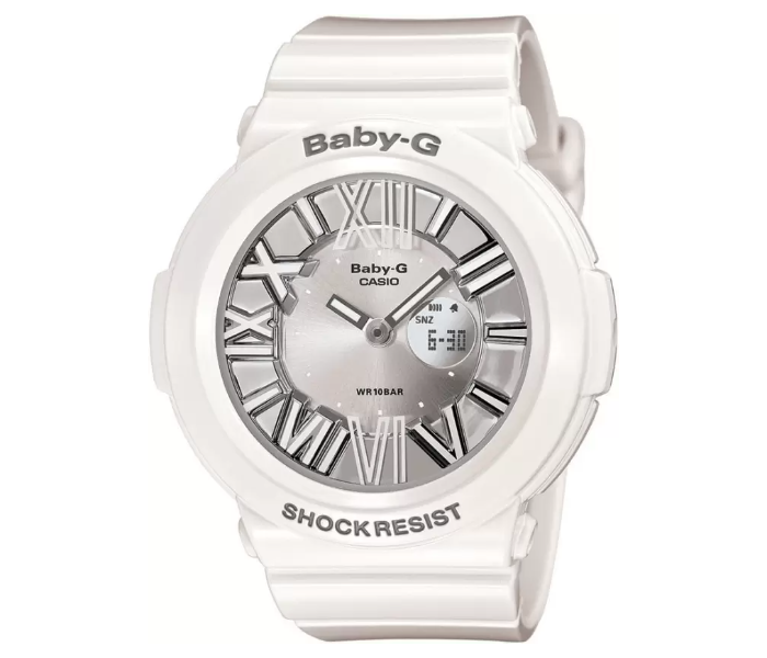 Casio BGA-160-7B1DR Baby-G Analog-Digital Watch for Women - White - Zoom Image 1