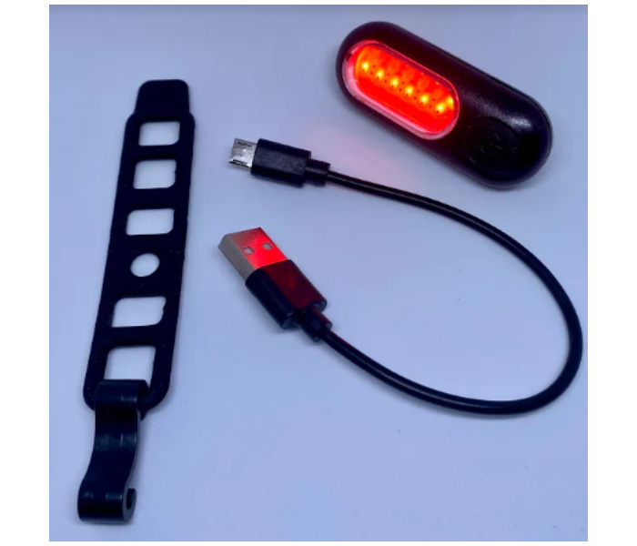 Rock Bros CN2022012 Mini Tailight Blue or Red Light Colour - Black - Zoom Image