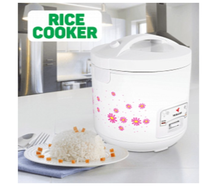 Mebashi ME-RC722 900 Watts 2.2 Litre Electric Rice Cooker - White - Zoom Image 1