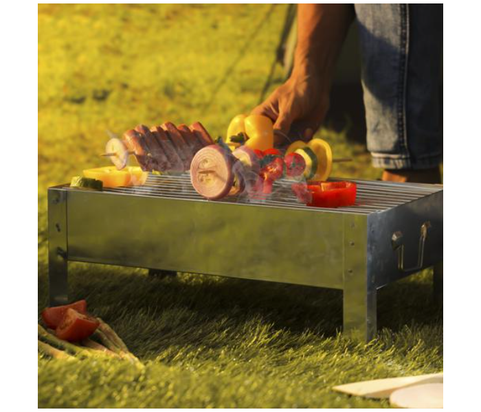 Royalford RF10364 Barbeque Stand With Grill - Silver - Zoom Image 3