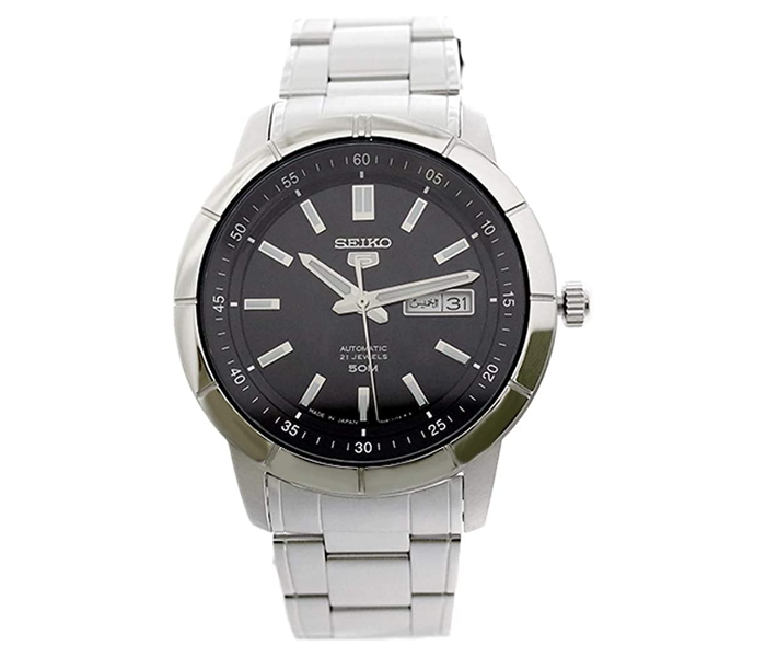 Seiko SNKN55J1Q Stainless Steel Analog Watch for Men - Silver - Zoom Image 1