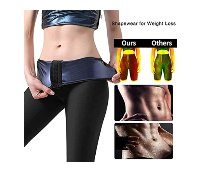 Sweat Shapewear Shorts Pants for Women - Black - Zoom Image 3