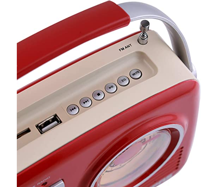 Geepas GR13014 Rechargeable Radio With USB - Red - Zoom Image 3