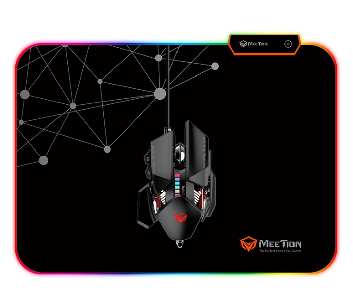 Meetion MT-PD120 Backlight LED RGB Gaming Mouse Pad - Black - Zoom Image 3