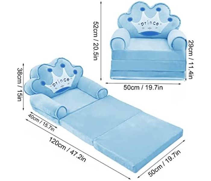 Three-layer Folding Cartoon Designed Cushion Sofa Bed for Kids - Zoom Image 4