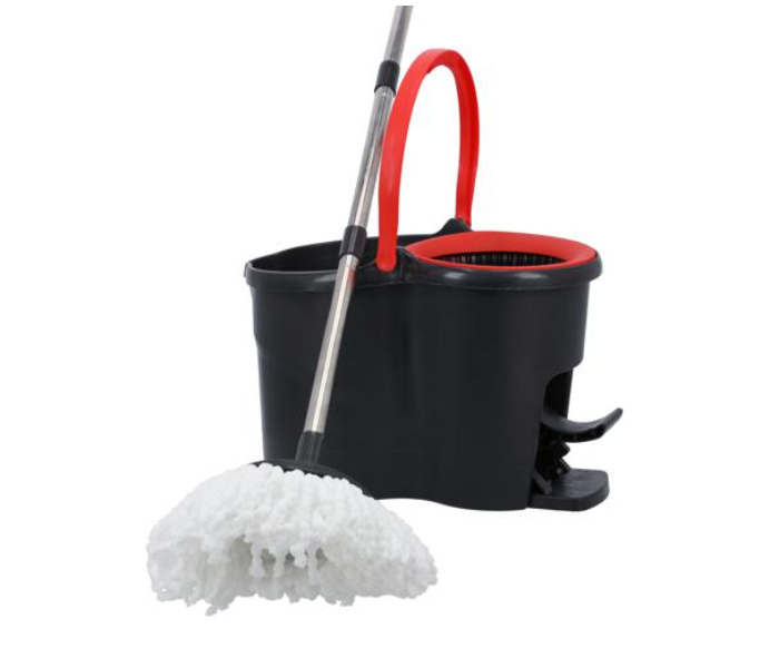 Royalford RF10105 16Litre Turbo Spin Mop with Foot Pedal - Black and Red - Zoom Image 1