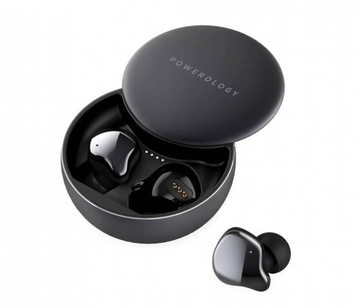 Powerology PTWSEGY Bluetooth True Wireless Earbuds - Grey - Zoom Image 2