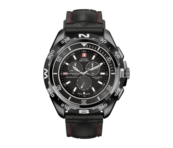 Swiss Military Dom Smart Watch with Silicon Strap - Black - Zoom Image 1