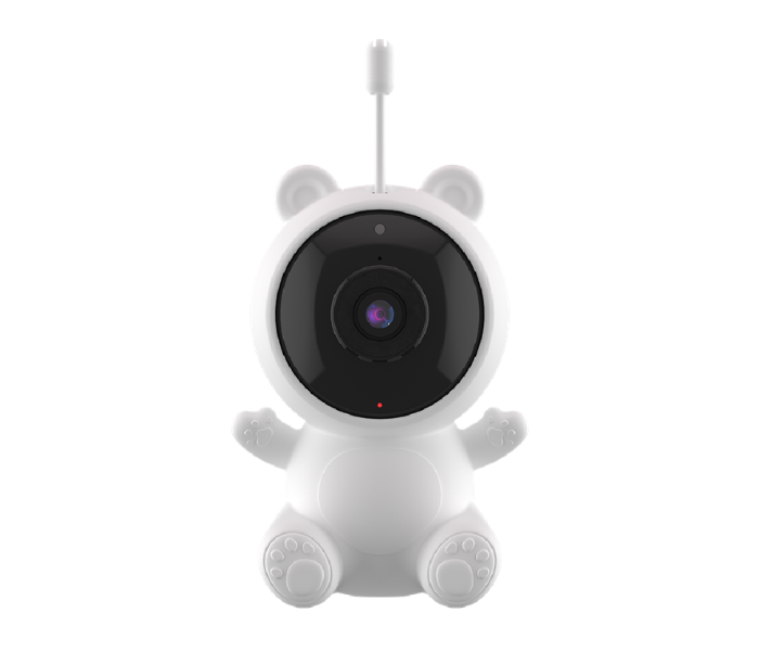 Powerology PSWBCWH Wi-Fi Baby Camera 1080P Full HD Monitor - White - Zoom Image 1