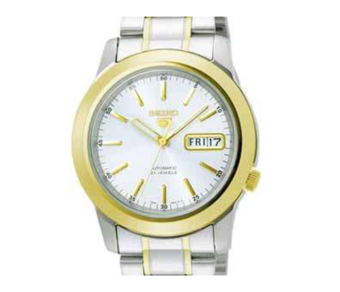 Seiko SNKE54J1Q Stainless Steel Automatic Analog Watch for Men - Silver and Gold - Zoom Image