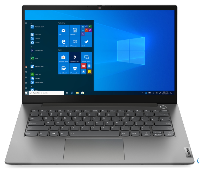 Lenovo 20VD00BWAX NoteBook ThinkBook 14 G2 14 Inch FHD Intel Core i5 1135G7 Processor 4GB DDR4 RAM 256GB SSD Integrated Intel Iris Xe Graphics DOS - Silver - Zoom Image 1