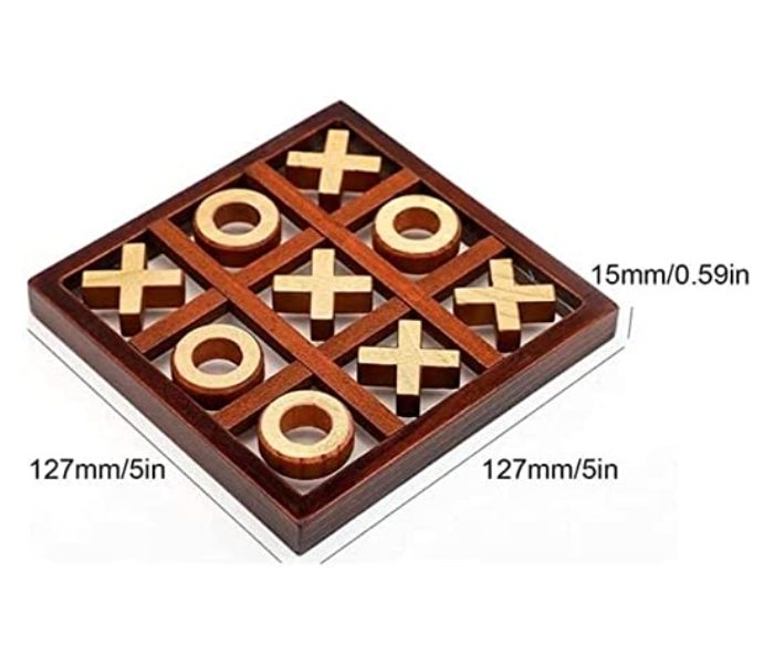 Galaxy Wooden Tic Tac Toe Game - Zoom Image 2