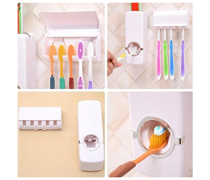 RMN JA154 Combo of 3 Pieces Toothpaste Dispenser - White - Zoom Image 8