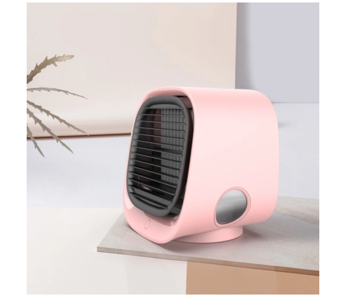 3 Adjustable Wind Speed Personal Portable Desktop Air Cooler - Pink - Zoom Image 3