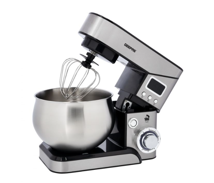 Geepas GSM43046 1300 Watts Digital Multi-Function Kitchen Machine - Silver and Black - Zoom Image 1