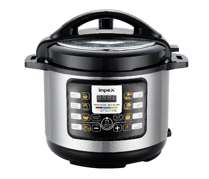 Impex EPC 6 Litre 1000 Watts Electric Cooker - Silver and Black - Zoom Image 1