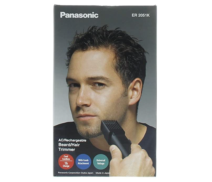 Panasonic AC Rechargeable Beard Hair Trimmer - Black - Zoom Image 2