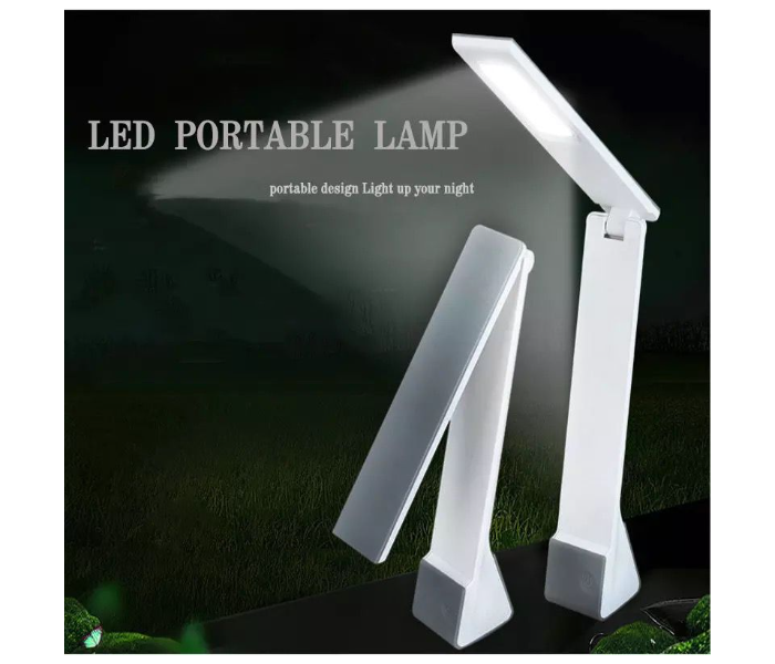 Portable Led Touch Table Lamp - White - Zoom Image 2