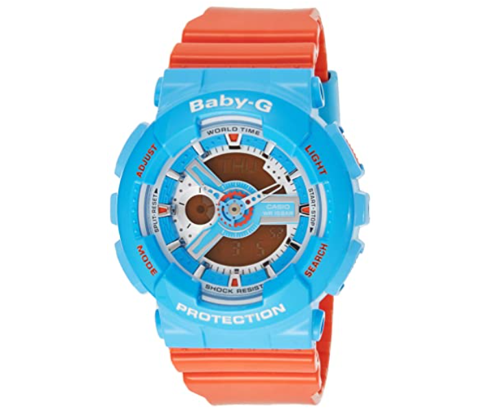 Casio BA-110NC-2ADR Baby-G Analog-Digital Watch for Women - Blue and red - Zoom Image 1