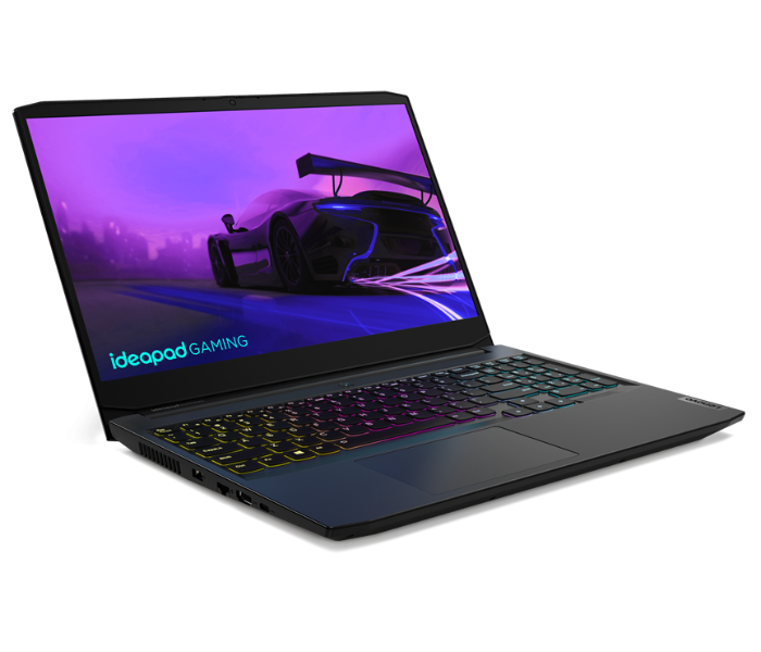 Lenovo 82K100VWAX IdeaPad Gaming 3 15IHU6 15.6 Inch FHD Intel Core i7-11370H Processor 16GB DDR4 RAM 1TB SSD 4GB NVIDIA GeForce RTX 3050 GDDR6 Graphics Windows 11 Home 64 - Black - Zoom Image 1