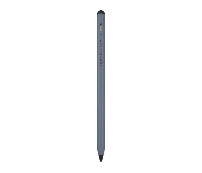 Powerology P21STYPGY 2 in1 Universal 2mm iPad Pen Smart Stylus Pen - Grey - Zoom Image 1