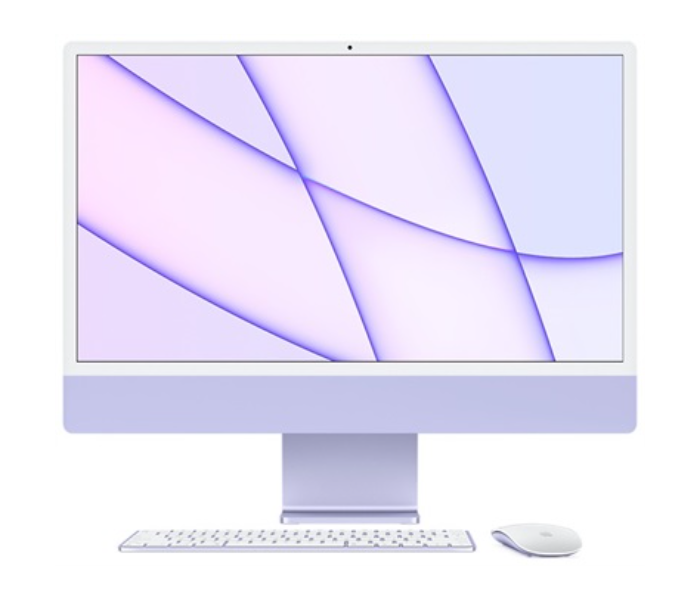 Apple Z131001NY iMac 24 Inch 2021 M1 Chip 8 Core CPU 8 Core GPU 16GB RAM 2TB Storage - Purple - Zoom Image 1