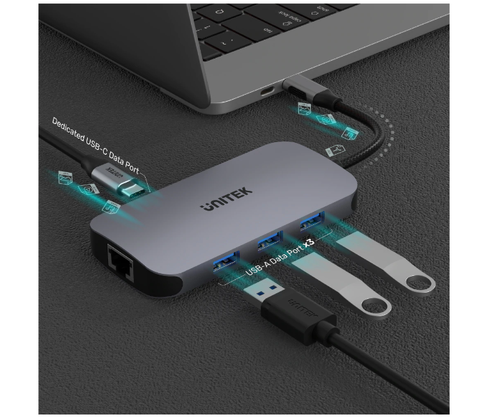 Unitek D1071A 9-in-1 USB Type-C Hub - Silver - Zoom Image 5