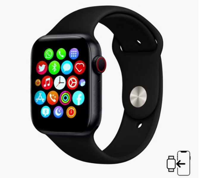 Watch 7 Pro Bluetooth Smart Watch - Black - Zoom Image 1