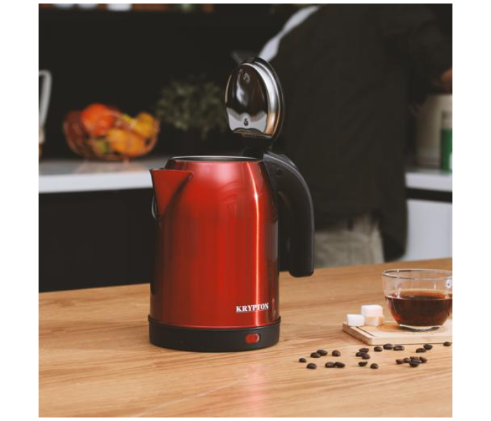 Krypton KNK5272 1.8 Litre 1500 Watts Stainless Steel Water Kettle - Red and Black - Zoom Image 3