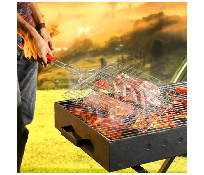 Royalford RF10376 Chromium Plated Iron Barbeque Grill - Silver - Zoom Image 3