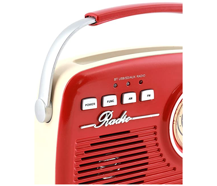 Geepas GR13014 Rechargeable Radio With USB - Red - Zoom Image 4