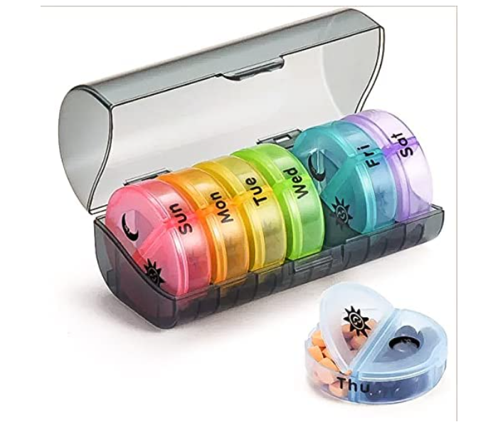 Galaxy Weekly Pill Organiser - Black - Zoom Image 1