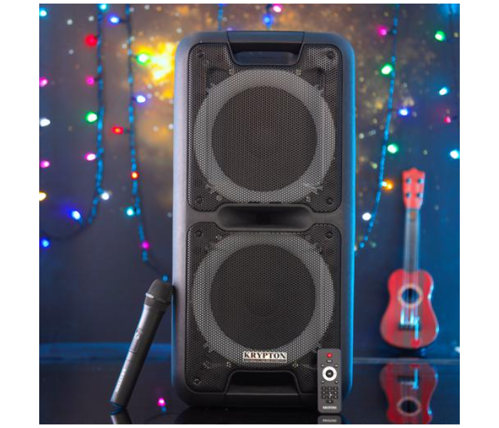 Krypton KNMS5201 Portable and Rechargeable Professional Speaker - Black - Zoom Image 2