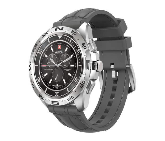 Swiss Military Dom Smart Watch with Silicon Strap - Gray - Zoom Image 4