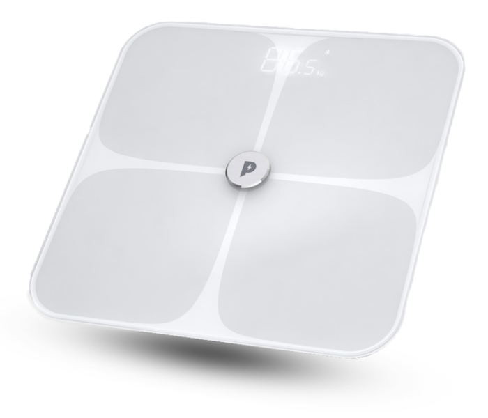 Powerology PWFSSCWH Wi-Fi Body Weighing Scale - White - Zoom Image 1