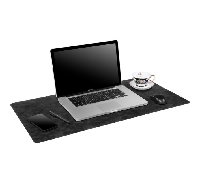 Powerology PLMCH Vegan Smooth Leather Desk Pad Protector - Charcoal - Zoom Image 3