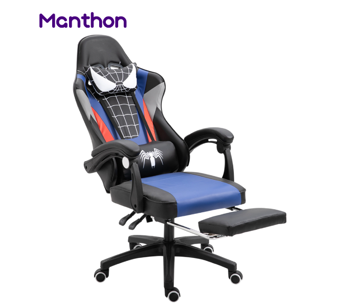 Chaho ZZX-801B Manthon SpiderMan Gaming Chair with Foot Rest - Black - Zoom Image 2