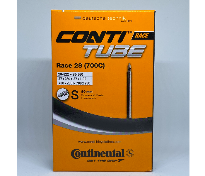 Continental CONT80 Quality Road Long Valve Inner Tube 80mm Presta - Zoom Image