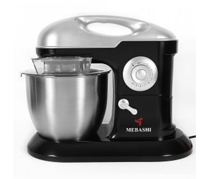 Mebashi ME-SNM1107 1200 Watts Stand Bowl Mixer - Silver and Black - Zoom Image 2