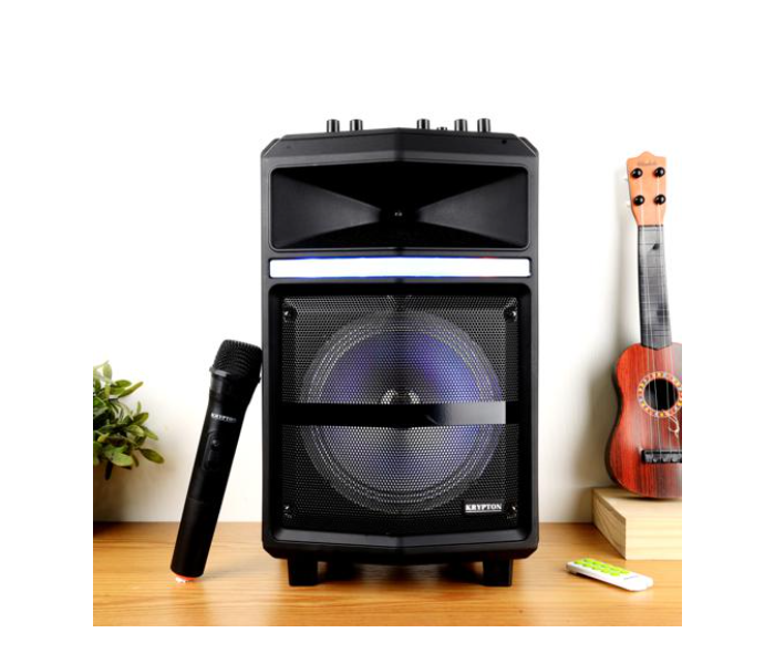 Krypton KNMS5393 Portable Professional Rechargeable Speaker - Black - Zoom Image 2