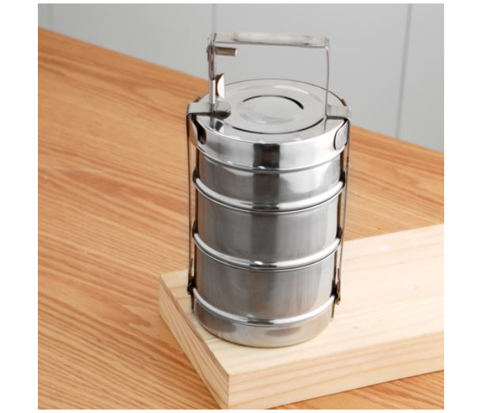 Royalford RF10558 3Layer Steel Bombay Tiffin - Silver - Zoom Image 4