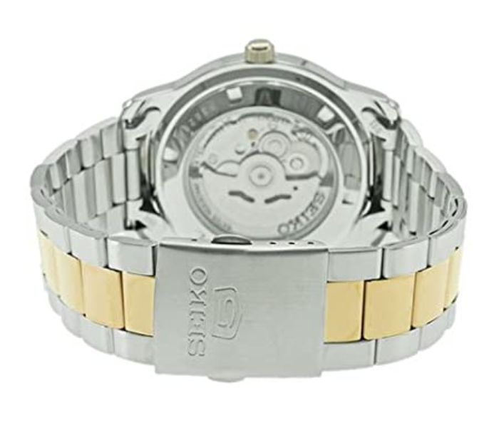 Seiko SNKP14J1Q Stainless Steel Automatic Analog Watch for Men - Silver and Gold - Zoom Image 2