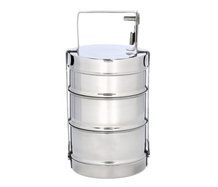 Royalford RF10558 3Layer Steel Bombay Tiffin - Silver - Zoom Image 1