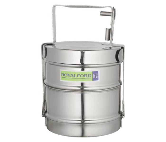 Royalford RF10557 2Layer Steel Bombay Tiffin - Silver - Zoom Image 1