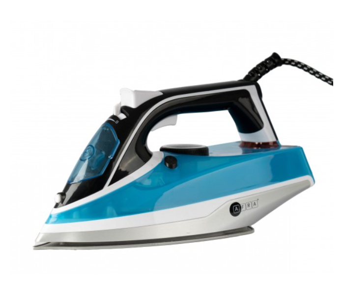 Afra AF-2200IRBL 2200 Watts Steam Iron - White and Blue - Zoom Image 1