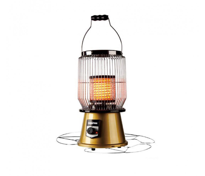 Geepas GRH28505 2000 Watts Electric Heater - Gold and Black - Zoom Image